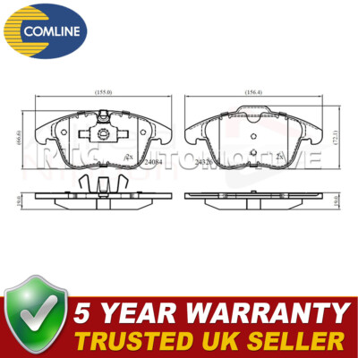 Allied Nippon Front Brake Pads Set Fits Jaguar XF XE XJ + Other Models