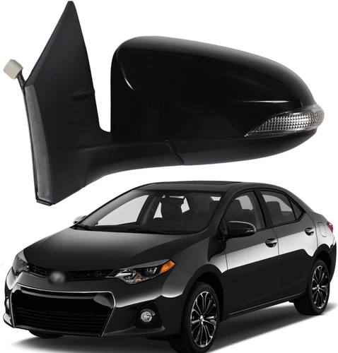 Left Driver Side Mirror for 2014-2019 Toyota COROLLA Power Heated With Turn Lamp