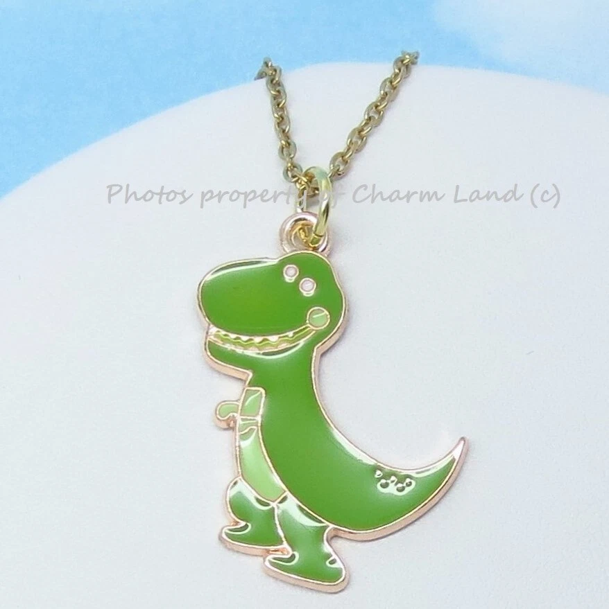 Cute dinosaur necklace deals