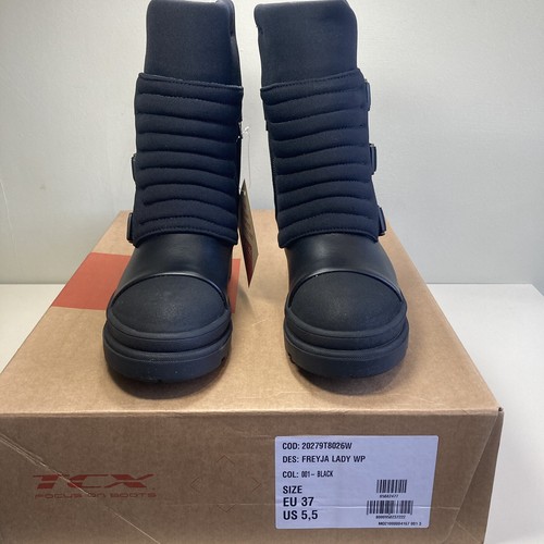TCX Freyja WP Womens Waterproof Motorcycle Touring Boot Black Leather UK 4 EU 37 - Picture 4 of 19