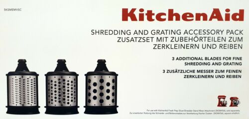 KitchenAid 5KSMEMVSC Raspel- und Reibenpaket, Set für Gemüseschneider 5KSMVSA - Bild 1 von 2