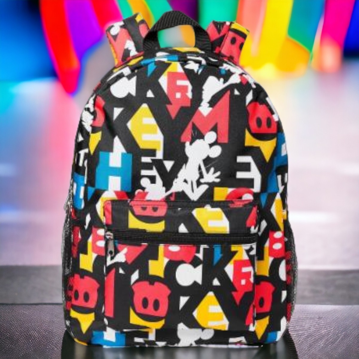 Disney Parks Mickey Mouse Motif Abstract Design Backpack NWT loungefly-featured-9.jpg main image 4