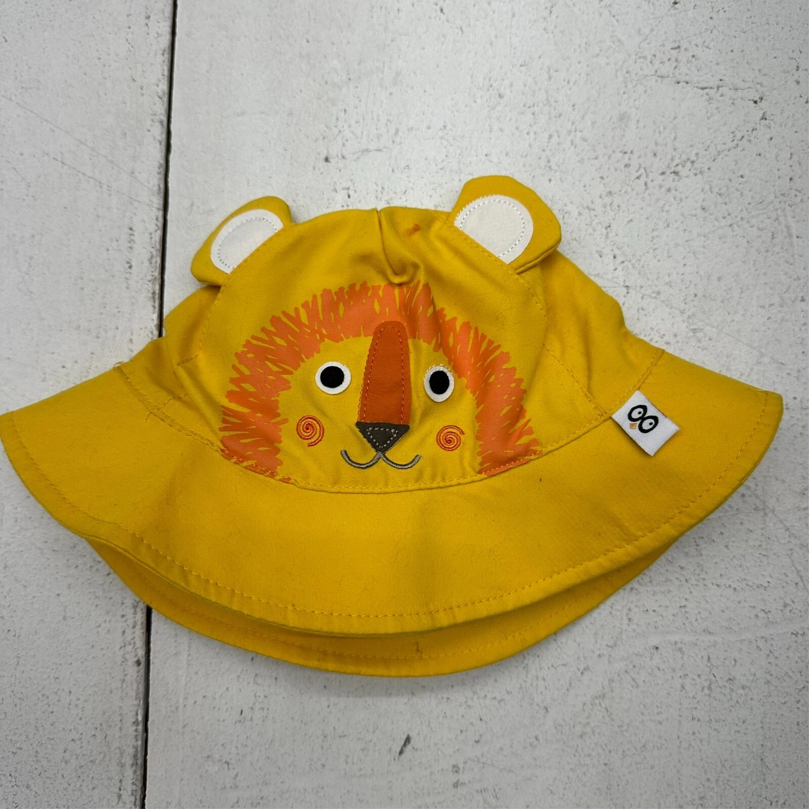 Zoocchini Yellow Lion UV Sun Protection Baby Sun Bucket Hat Size 3-6 M (S) New