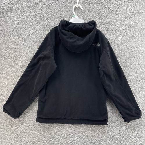 The North Face Belisar Reversible Jacket Boy Small Black Grey Plaid Flightseries - Picture 13 of 22
