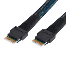 SFF-8654 Slim Target to PCI-E Slimline SAS 4.0 SFF-8654 4i 38pin Host Cable 50cm