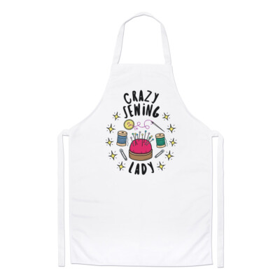 Verrückte Nähen Dame Sterne Koch Schürze Mama Muttertag Freundin lustig Kochen