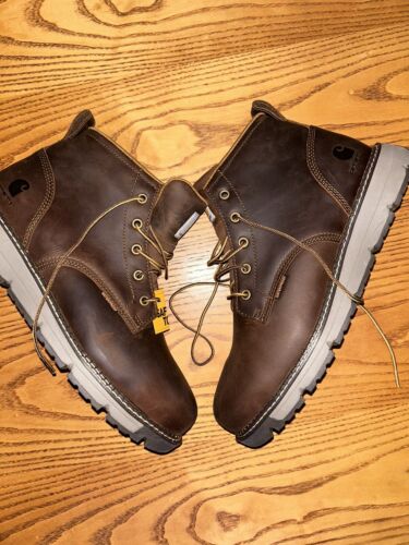CARHARTT MILLBROOK WATERPROOF 5” STEEL TOE WEDGE WORK BOOTS SIZE 11.5 NEW $165