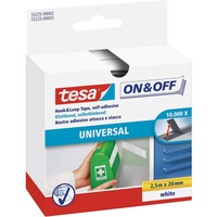 Tesa On Und Off Klettband Weiß Selbstklebendes Klettklebeband