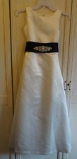 Ivory Satin Bridesmaid dress size 8 junior