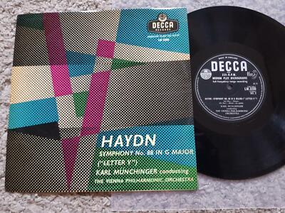 Karl Münchinger - Haydn Symphony No. 88 in G Major UK 10'' Vinyl LP