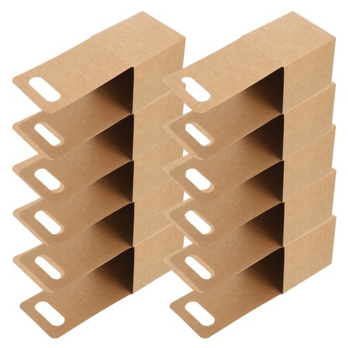 10pcs Paper Cup Holder Single Cup Drink Carrier Disposable Drink Carrier with