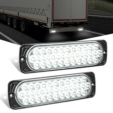7.5 Inch Aluminum Housing Tail Light 2 Pcs 36 Led White Back Up Reverse Marker