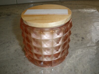 NEW 8 oz 3 Wick Vineyard Hill Naturals Candle Rosewood Cedar