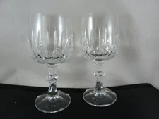 Vintage Schott  Zwiesel Tango Crystal Wine Glasses 6" X 2-3/8" Set of 2