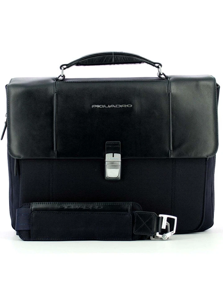dossier Piquadro CA3111LK2 Sac bandoulière homme cuir bleu - Photo 4/4