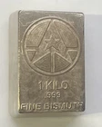 1 KILO .999 Fine BISMUTH Bullion Bar (HAND POURED)