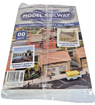 Hachette Partworks Ausgabe 6 OO Modelleisenbahn Dorfgebäude Mauern & Gleissiegelung.