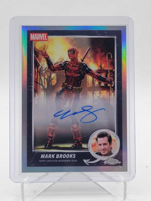 MARK BROOKS 2025 TOPPS DEADPOOL COMIC BOOK ARTIST AUTO REFRACTOR #MCBA-MB Q0181