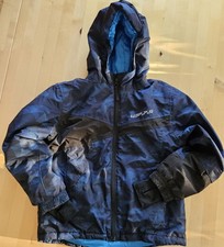 Schneejacke, Skijacke, Winterjacke, mit Kapuze, blau, Gr.  122/128, Junge