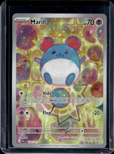 2026 Pokemon Ascended Heroes Marill Illustration Rare #232/217