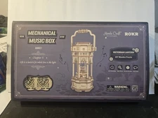 Rokr Victorian Lantern 3D Wooden Puzzles Musical Box with Moving Mechanism