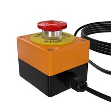 10 Meter Laser Light Red Interlock Emergency Stop Push Switch Locking Button