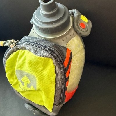Nathan Quickshot Plus 10 oz Handheld Running Bottle with Zipper Pouch Hydration
