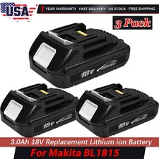 3 Pack 3.0Ah For Makita 18V LXT Lithium-Ion BL1830B BL1815N BL1820B Battery Tool