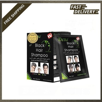Semi-Permanent Hair Dye Shampoo Black 10 Count Pack Natural Color Hair Coloring