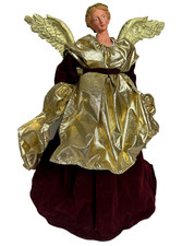 Vintage 15" Christmas Angel Tree Topper Beautiful Wings