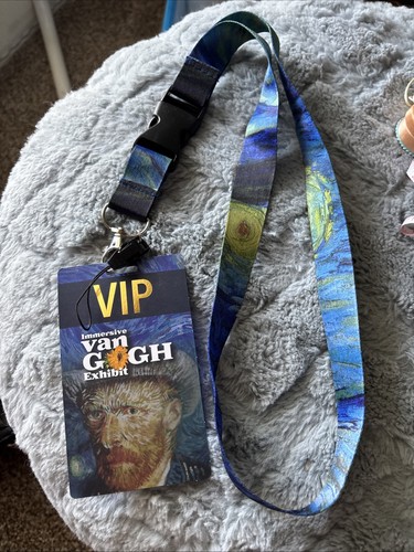 Van Gogh The Immersive Experience VIP Card w/ Starry Night Lanyard
