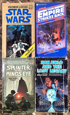 Del Rey Star Wars TESB Splinter of The Minds Eye Solo The Lost Legacy Book Lot