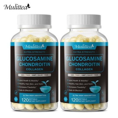 240 CAPSULES Glucosamine Chondroitin & Vitamin D3 For Bones , Joint Support