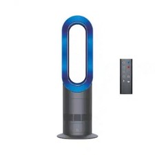 Dyson Hot Cool AM09 Tower Heater Fan, Remote Control, 10 Settings, Blue/Gray
