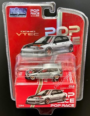 Pop Race Pandem Civic EG6 Enigma Exclusive Edition 1:64 PRE018 Chase