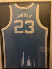 MICHAEL JORDAN AUTOGRAPHED NORTH CAROLINA JERSEY    VERY RARE     UPPER DECK COA