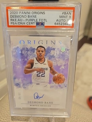 2020-21 Panini Origens Desmond Bane Rookie Auto Purple Auto /49