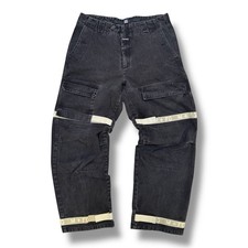 VTG Marith   Fran ois Girbaud Black Cargo Shuttle Pants with straps Size 38M