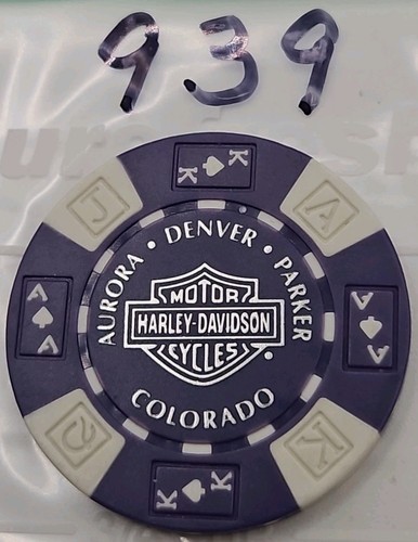 MILE HIGH HARLEY DAVIDSON OF PRAIRIE- AURORA, COLORADO DEALERSHIP POKER CHIP NEW - Picture 2 of 2