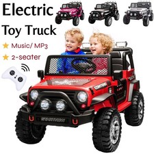 12V Kids Ride On Car 2 Seater Electric Vehicle Toy Truck Jeep w/Remote Control
