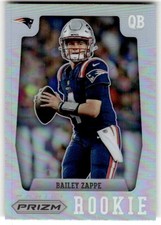 2022 Panini Prizm Bailey Zappe Prizm Flashback Rookie Prizms Silver #PFR-8