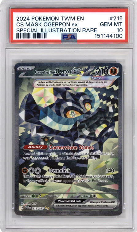 Cornerstone Mask Ogerpon ex Special Illustration Rare PSA 10 GEM MT