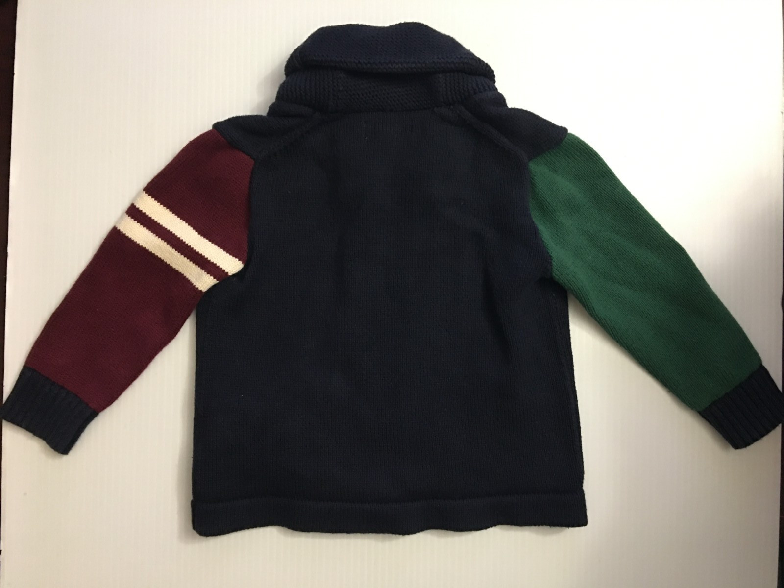 Vintage Ralph Lauren Polo Bear Sweater Cardigan Boys 24M Baby Toddler Patches image 3