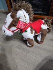 Dan Dee Hobby Lobby Spotted Christmas Animated Horse Plush Moves Sound Works