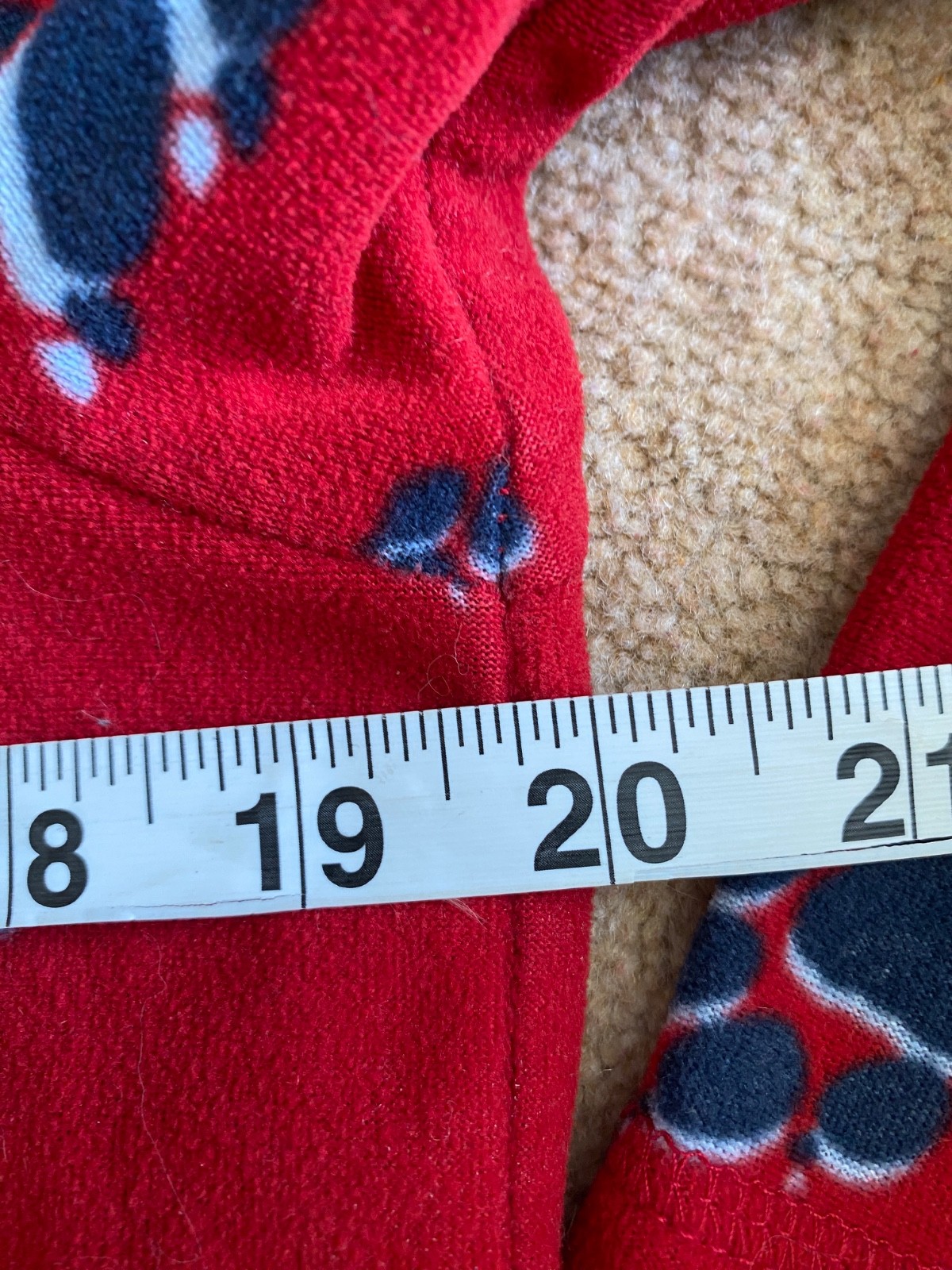 RARE 90'S JACK WOLFSKIN RED PAW PRINT 1/4 ZIP FLEECE S SMALL image 5