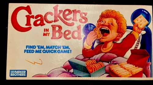 RARE Vintage EUC Parker Brothers Crackers In My Bed BOARD GAME, Complete! ‘87
