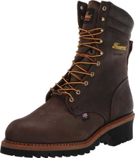 Thorogood Logger Series 9” WP Steel Toe 804-3555 Boots Studhorse Brown 11 M US