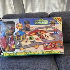 Fisher Price Sesame Street Elmo's Radio Control Roadway Vintage 1996 -Open box.