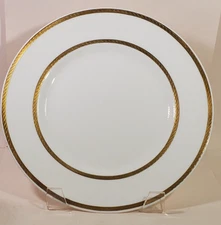 Skein of Gold Royal Chelsea Bone China Gold Bands Dinner Plate
