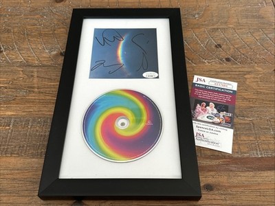 Framed Cold Play Band Autographed Signed by 4 Moon Music CD Insert + CD  JSA COA
